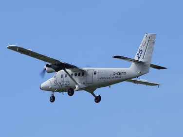 Skybus flight to the Isles of Scilly