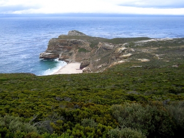 Cape Of Good Hope Reserve - view over fynbos towards Cape Point, South Africa