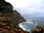 View from Cape Of Good Hope Reserve  towards Cape Point lighthouse, South Africa