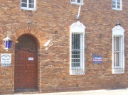 Well fortified Simon's Town police station, Cape Peninsular, South Africa