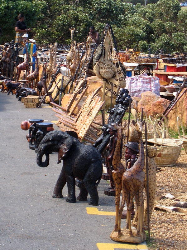 wildlife artifacts for sale outside Cape Town, South Africa © Steve Ogden