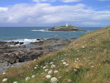 Godrevy Point towards lighthouse