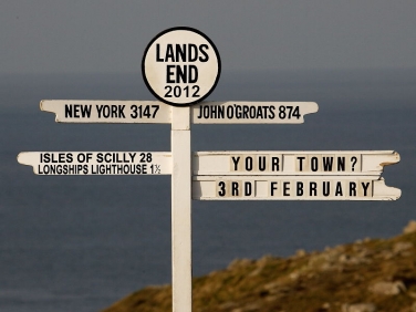 Lands End Sign