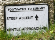 Cape Cornwall footpath sign