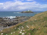 Godrevy Point towards lighthouse