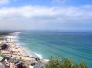 False Bay beaches looking east from the Cape Peninsular, South Africa