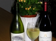 Bottles of wine from Groote Post winery in the Darling Hills, South Africa
